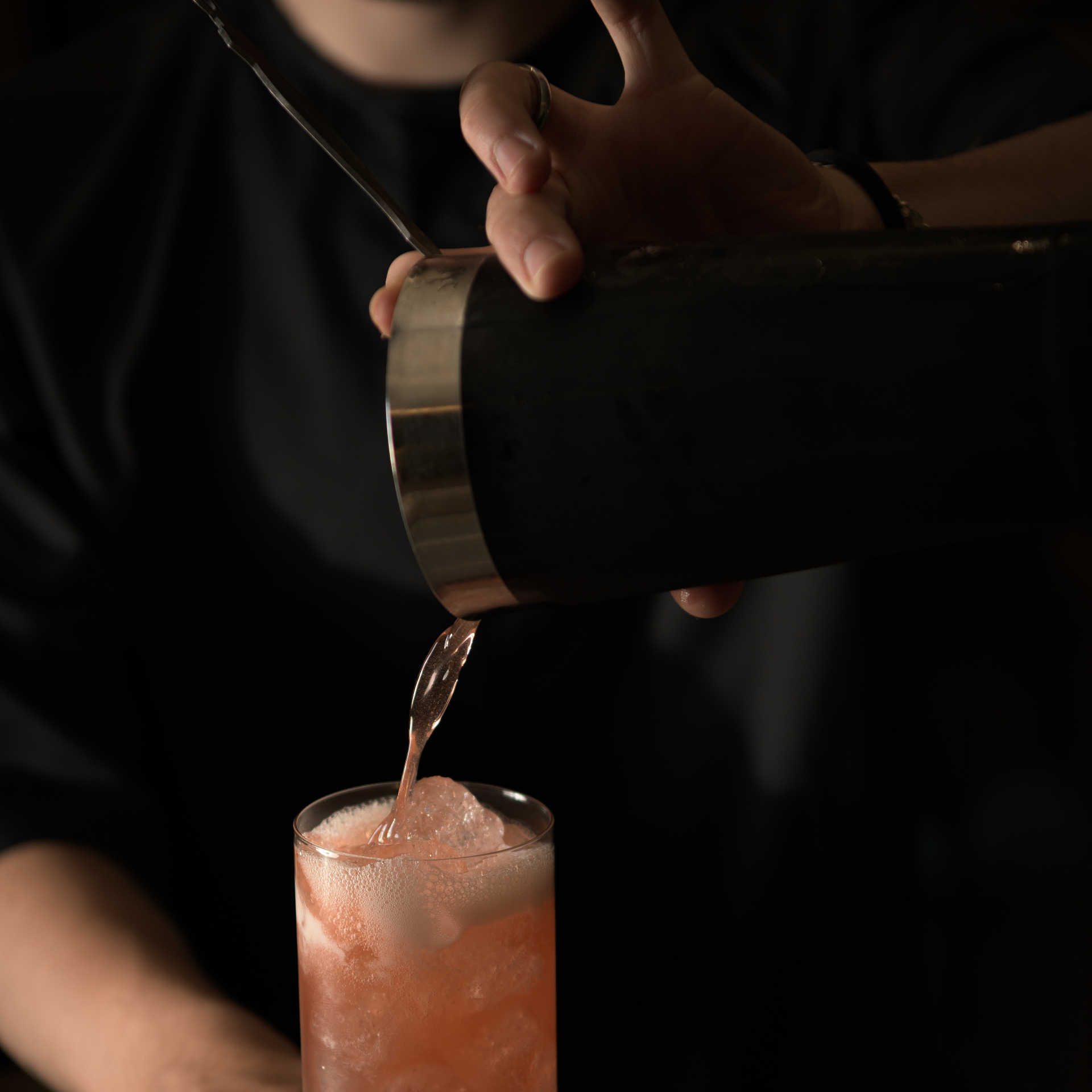 Cocktail preparation at Litha bar
